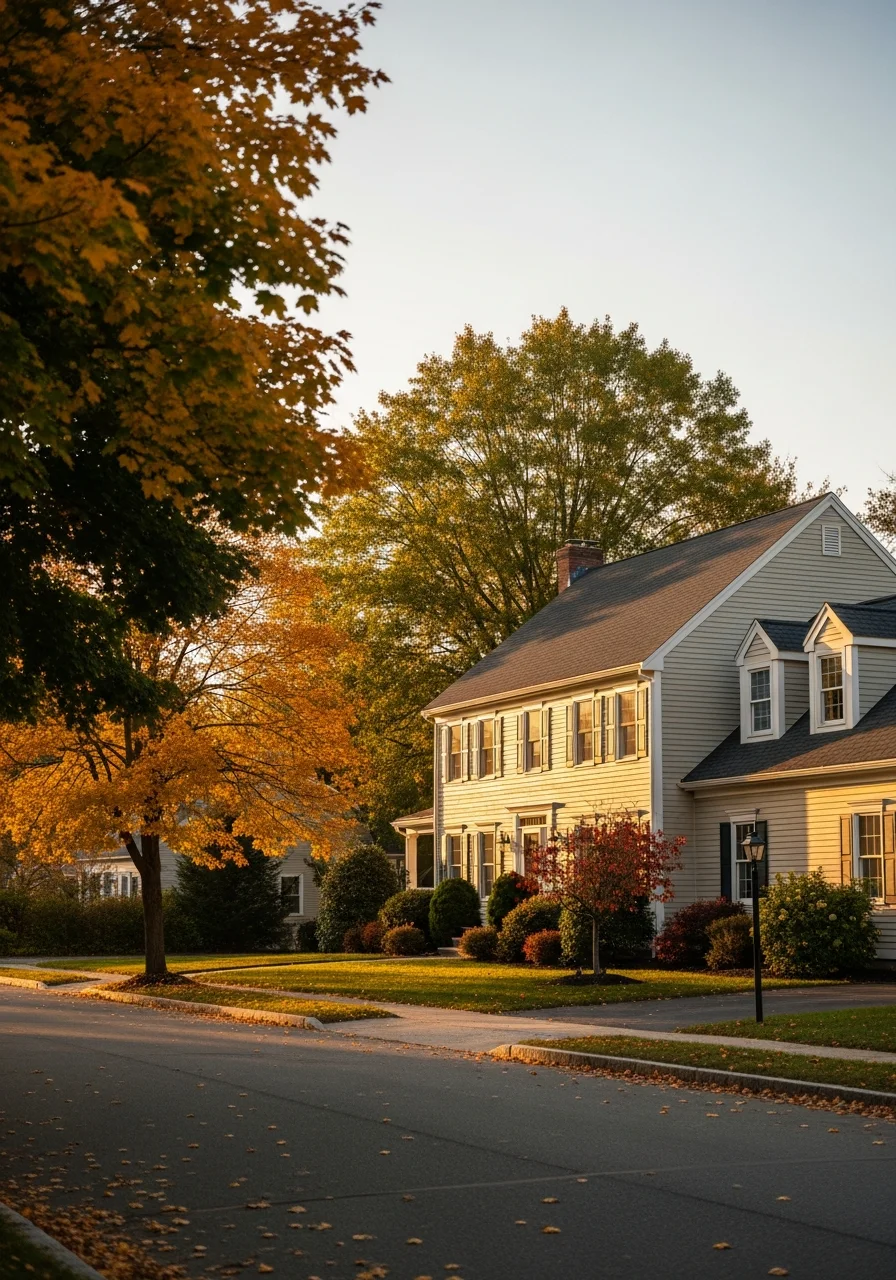 Southwick property detail showing quality exterior finishes and well-maintained grounds.