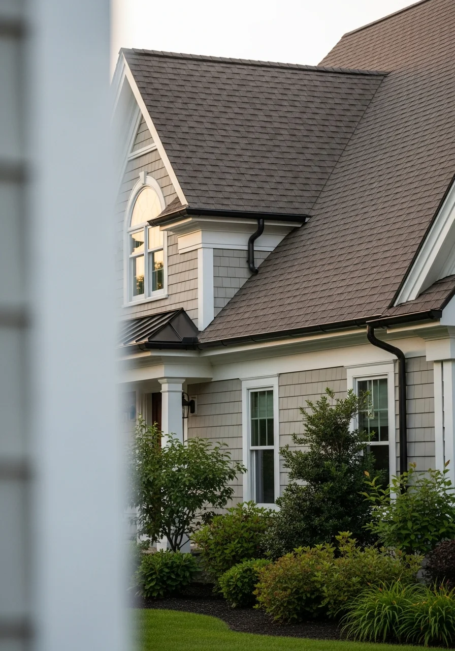 West Springfield home detail highlighting quality exterior work and landscaping.